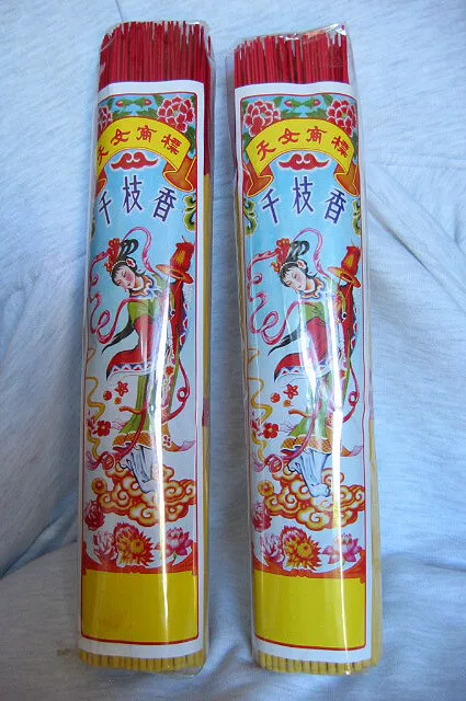 2 Packs of Joss Sticks Chinese for Feng Shui Line, Temple Worship Joss Candles