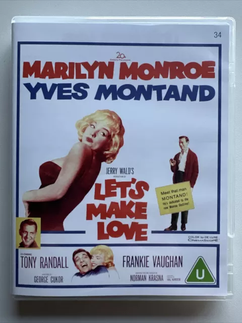 Marilyn Monroe In Let's Make Love [Blu-ray & DVD] Like New Yves Montand