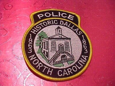 Dallas North Carolina Police Patch Shoulder Size Unused