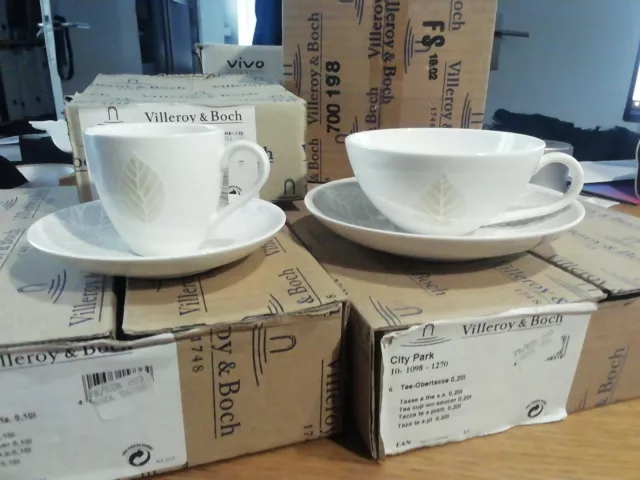 1 Tasse + soucoupe / thé ou café CITY PARK de Villeroy et Boch