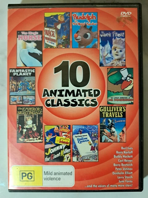 10 ANIMATED CLASSICS DVD - Cartoon 4 Disc Set - VGC + Free Postage ...