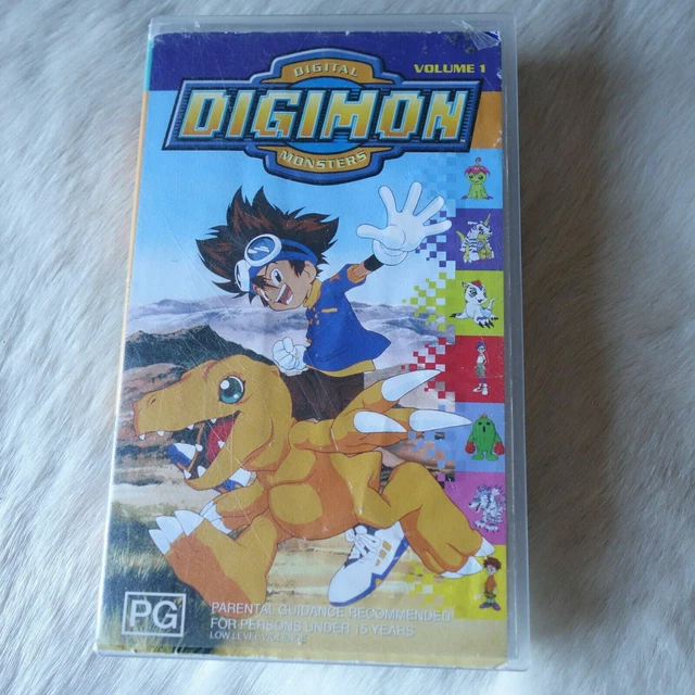 DIGIMON Vol 1 VHS Digimon Digital Monsters Vintage Digimon Tv Show VHS Vtg Anime