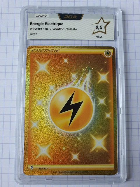 Carte Pokemon PCA 9,5 Energie Électrique 235/203 Evolutions Celeste Ultra...