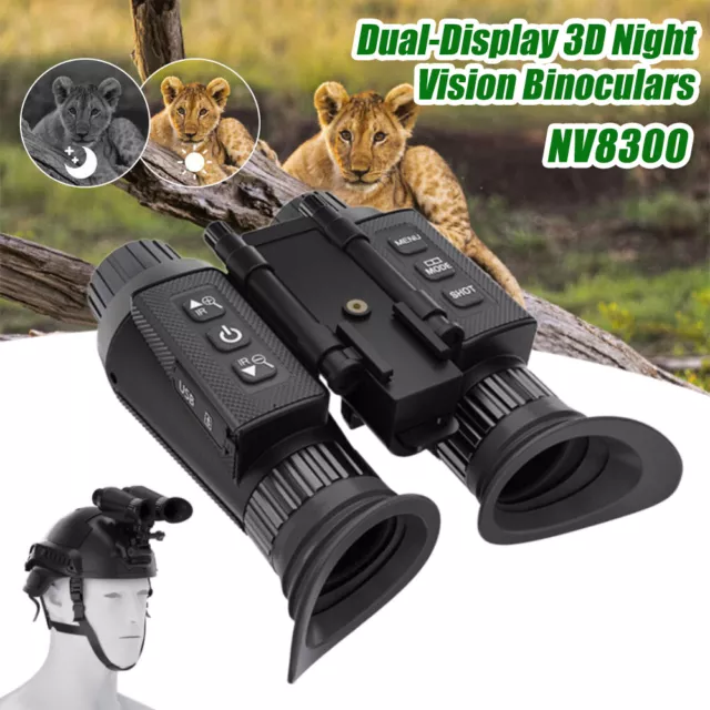 3D Digitales Infrarot Nachtsichtgerät 8X Digital Zoom Hands-Free NGV für Helm