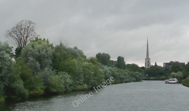 Photo 6x4 River Severn north of Diglis, Worcester This is a telephoto ass c2010