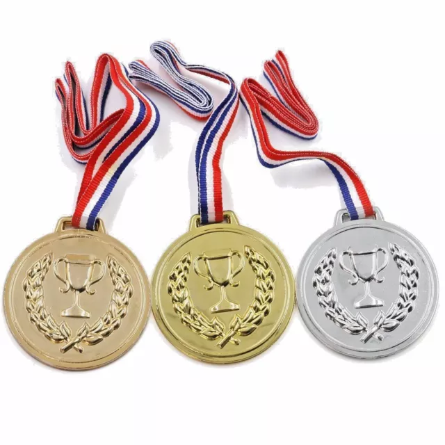 Medals for Kids Gold Silver Bronze Sports Day Prize Reward Olympic Winners Medal