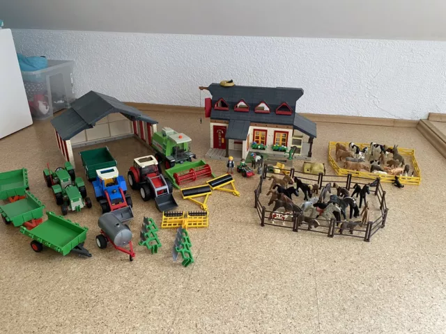 playmobil bauernhof konvolut Mähdrescher Traktor