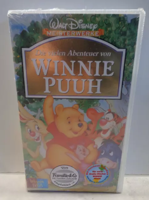 VHS Walt Disney Meisterwerke Die vielen Abenteuer von Winnie Puuh NEU & OVP