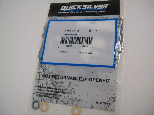 Mercury Quicksilver Carburetor Repair Kit 810749-2 Outboard Boat Motor