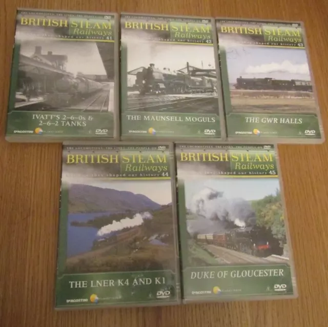 10 British Steam Railways DVDs Deagostini 41-50