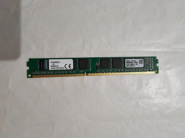 Barrette RAM Kingston 2Go DDR3 – PC3-10600U – DIMM – Occasion Fonctionnelle – Pour Upgrade Ordinateur