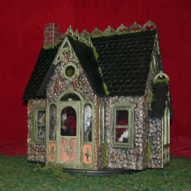 Mystic Kingdom Minis 1:12 Dollhouse Mini OOAK Halloween "Haunted Doll House"