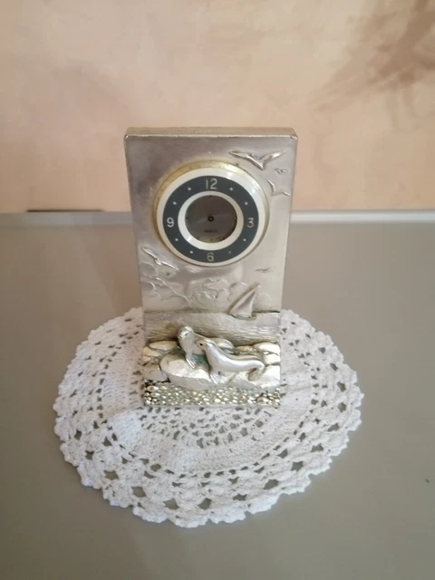Vecchio orologio in quarzo argentato marchiato Ag