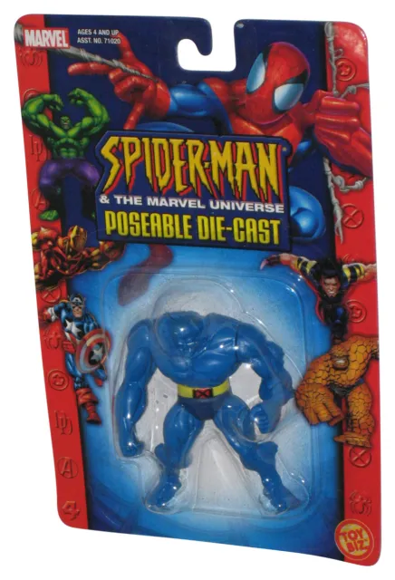 Marvel Spider-Man X-Men Beast Die-Cast Poseable (2003) Toy Biz 2.5 Inch Figure