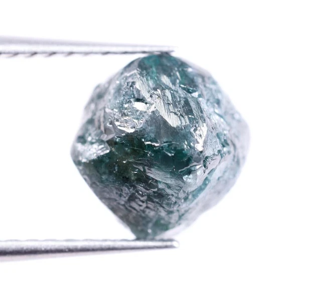 Diamant Brut Bleu Naturel De 2,12 Carats - Non Taillé, Provenance Afrique Du Sud, Neuf Sans Emballage