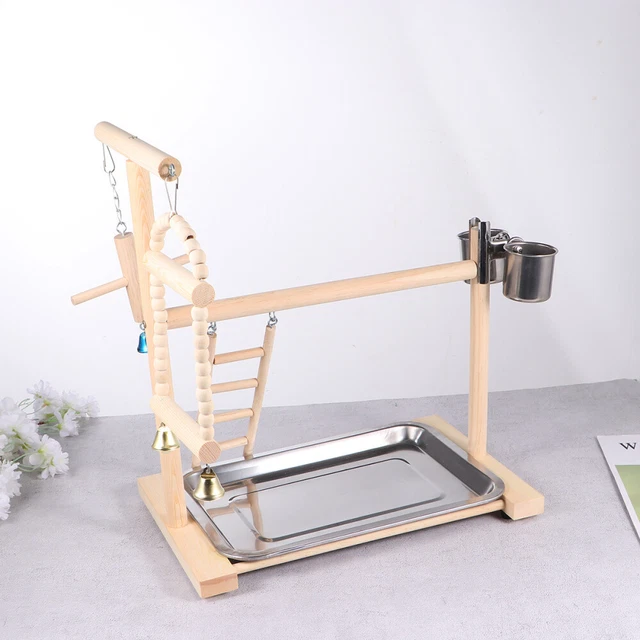 1 Pc Papagei Spielzeug Holz Vogel Stand Papagei Schaukel