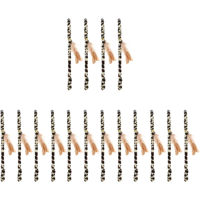 16 pcs cat exercise toy en tissu doux jouet jouet chat chat teaser plaything