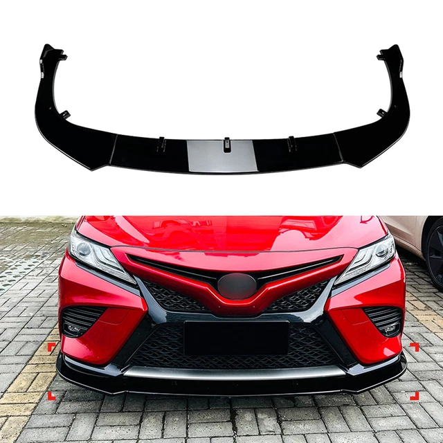 Glossy Red Front Bumper Lip Corner Strip Cover Trim For 2018-2020 Toyota Camry SE/XSE
