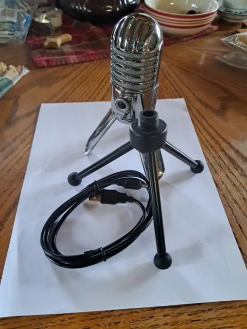 Samson Meteor Mic USB Studio Condenser Microphone For Home Recordings Podcasting