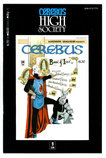 Cerebus: High Society #9 Aardvark-Vanaheim (1990)