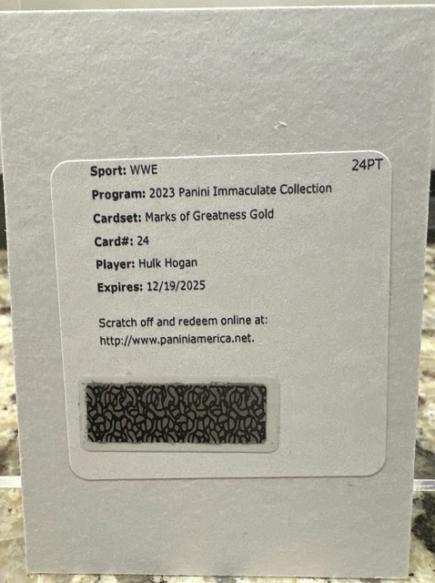 Carte Sportive Panini Immaculée Hristo Stoichkov Auto 7/25 - 2023-2024