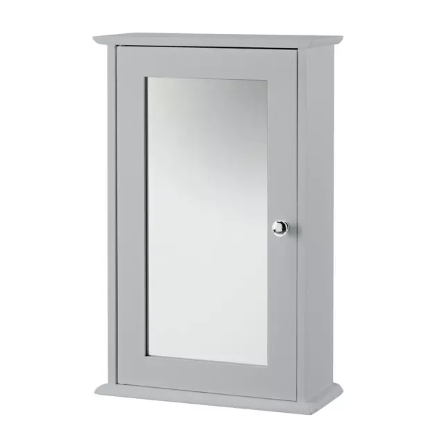 Bathroom Wall Cabinet W/ Mirror Storage Cupboard Shelf Medicine Box Alaska Grey