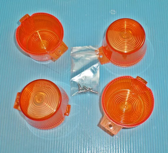 4 x Original ULO Lichtscheibe 265 + Schrauben passend für Zündapp Kreidler NEU