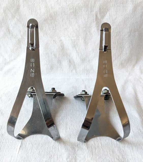 Cale-pieds Vélo Vintage AFA - Modèle Course/toe Clips - Acier - Fabriqué En France
