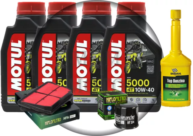 Kit tagliando triumph tiger 800 xc olio motul 10w40 filtro olio aria