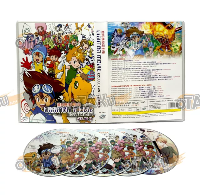 Box Dvd Anime Digimon Adventure Dublado Completo