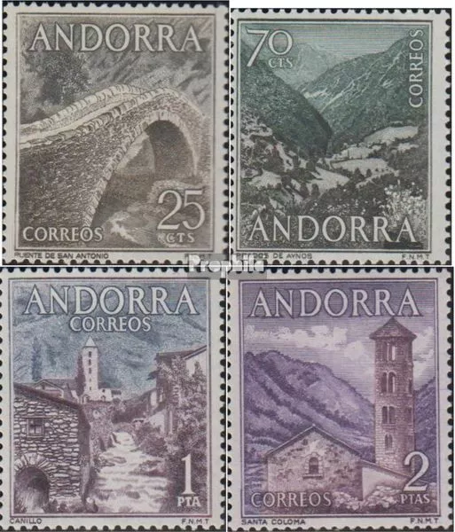 Andorra - Spanish Post 59-62 (complete issue) unmounted mint / never hinged 1963