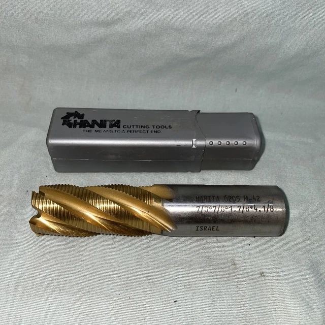 Hanita Tooling End Mill 6205 M-42 7/8 X 7/8 X 1 7/8 X 4 1/8 LEAD 4.528(c/f)-1
