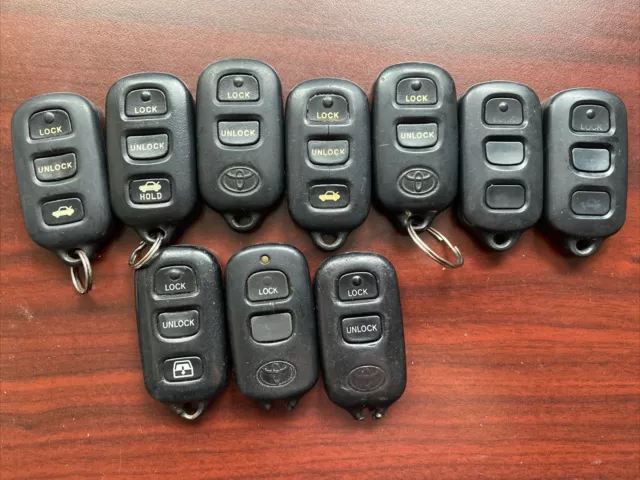 LOT OF 10 Tested! TOYOTA KEY FOBS SMART REMOTES KEYLESS ENTRY GQ43VT14T HYQ12BAN