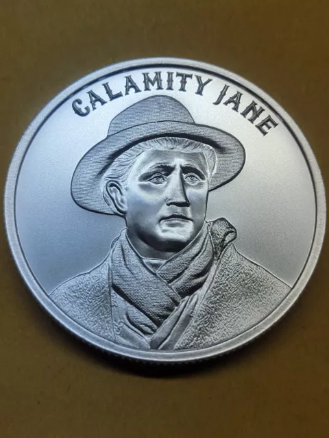 2023 Wild West Legends Calamity Jane  1 Troy Oz Fine Silver Collectable Coin