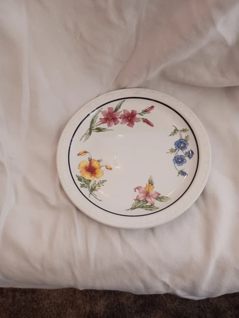 Southern Pacific RR Bread Or Salad Plate Prarie and Mountain Flowers