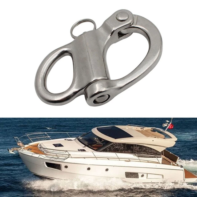 Acier Inoxydable Chaîne D'Ancre Eye Crochet Pivotant Pression Bateau Shackl for