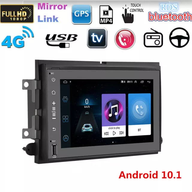 7" Android 10.1 Stereo Radio GPS For Ford F150 F250 F350 F450 F550 Escape Focus