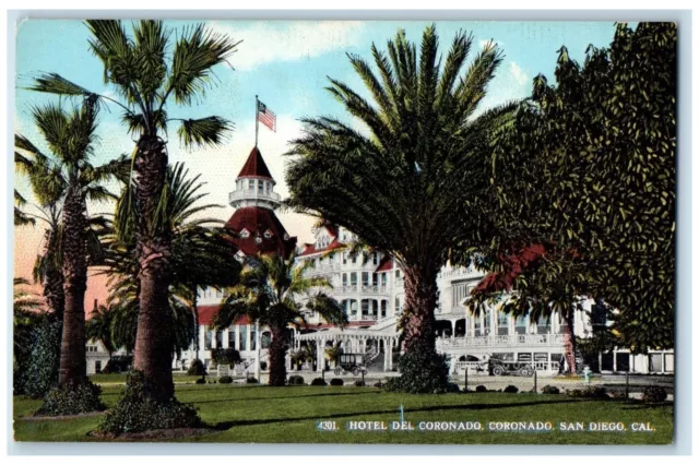 c1910 Hotel Del Coronado Coronado Exterior San Diego California Vintage Postcard