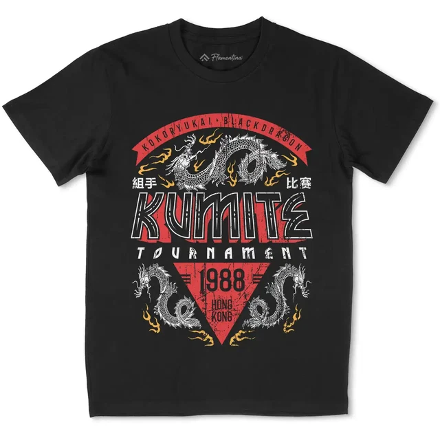 Kumite Tournament T-Shirt Sport Sport Blood Club Kung-Fu Martial Art Karate D245