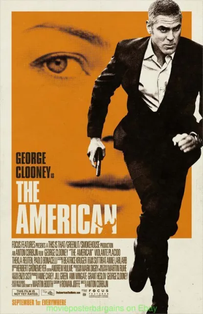 THE AMERICAN MOVIE POSTER Original DS 27x40 GEORGE CLOONEY