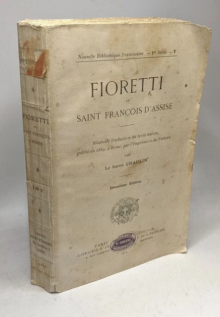 FIORETTI DE SAINT François d'Assise (nouvelle traduction du texte italien EUR 18,00 - PicClick FR