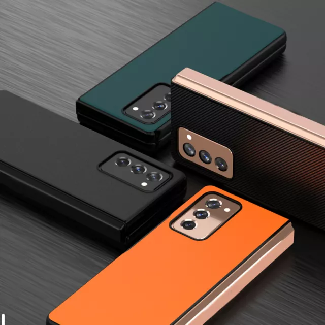 Coque de protection en cuir pour téléphone Samsung Galaxy Z Fold2