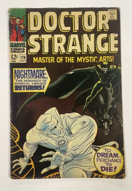 Doctor Strange #170. July 1968. Marvel. Vg. Ancient One! Nightmare!