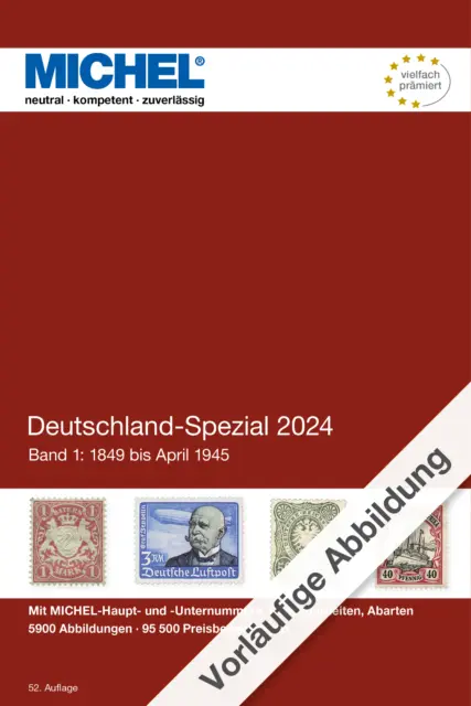 Vorverkauf! MICHEL Deutschland Spezial-Katalog 2024 (Band 1)