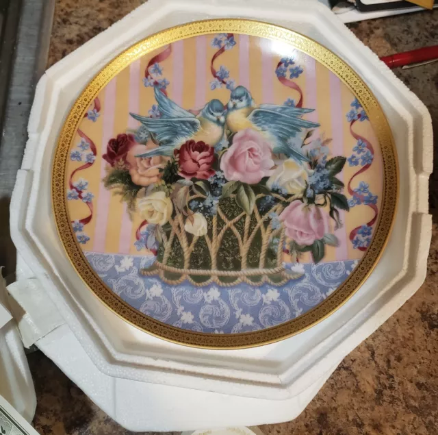 Gloria Vanderbilt Heirloom Collection Plate Passion In Bloom 1993