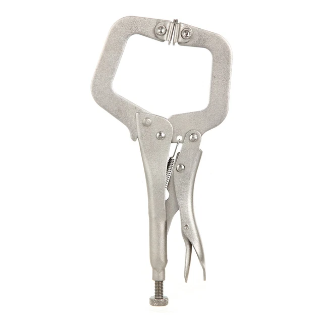Hyper Tough 11 inch Wide Jaw Vice-Grip C-Style Adjustable Locking Pliers Clamp