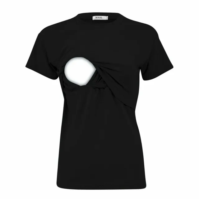 Women's Black Breastfeeding / Lactation T-Shirt
