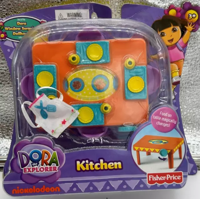 Dora the Explorer Window Surprises Dollhouse Kitchen Set Fisher Price 2010