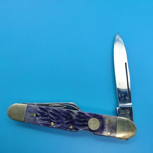 Purple Frost Cutlery 3 Blade Pocket Knife Thyssen Krupp Stainless Pakistan