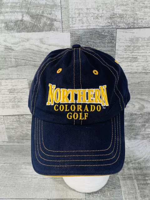 University of Northern Colorado Bears Golf Blue Hat Cap Adjustable Strap Clean